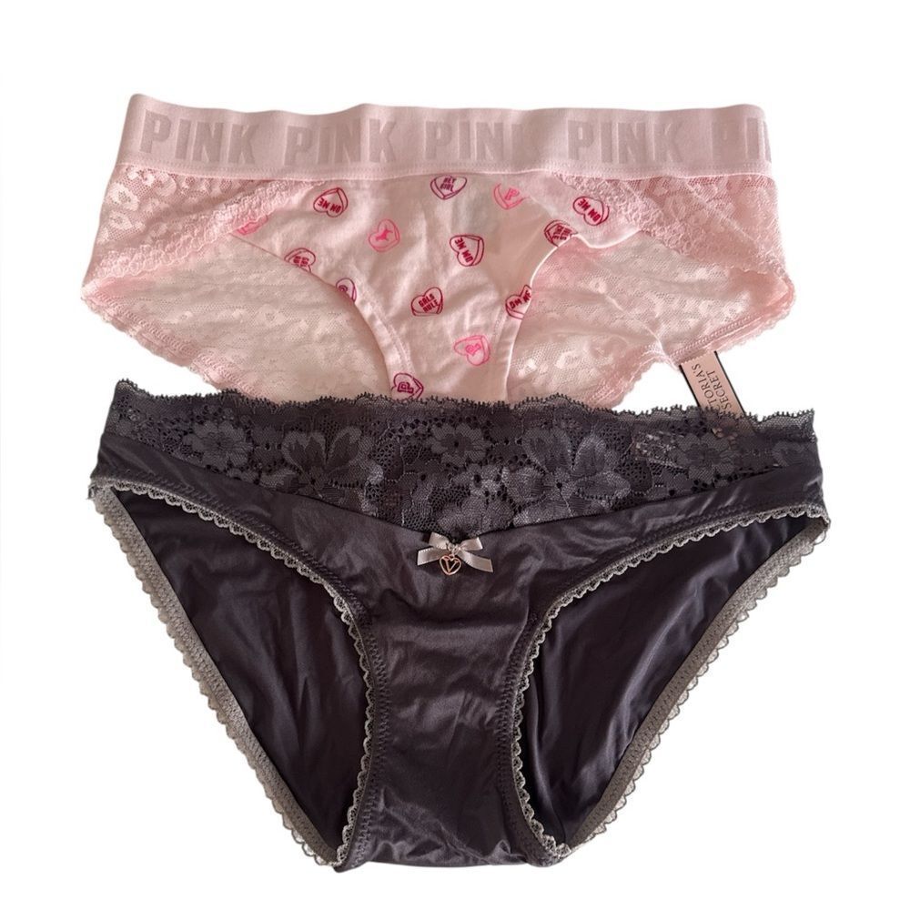 Victoria's Secret Gray Lace Panties NWT